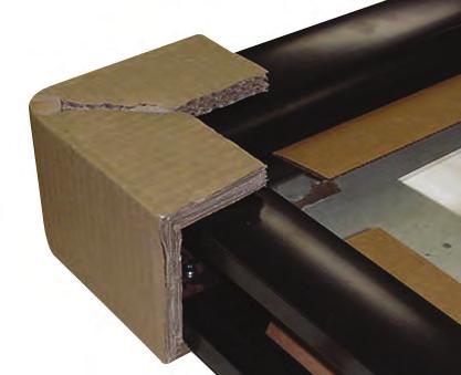 5") thick Non-abrasive liners such as Michelman wax coating, tissue and foam liners Various thicknesses