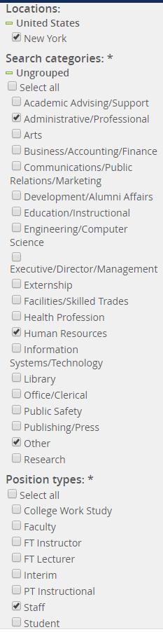 Posting Jobs to TC Careers What you need to do STEP 6: Classifying Search Categories and Work Types These are *Mandatory fields By