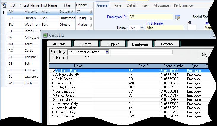 Quick Check For summary checking, in MYOB select Reports menu, Index to Reports, Payroll. In BillQuick, select Employee Master File report from the Reports menu, Employee.