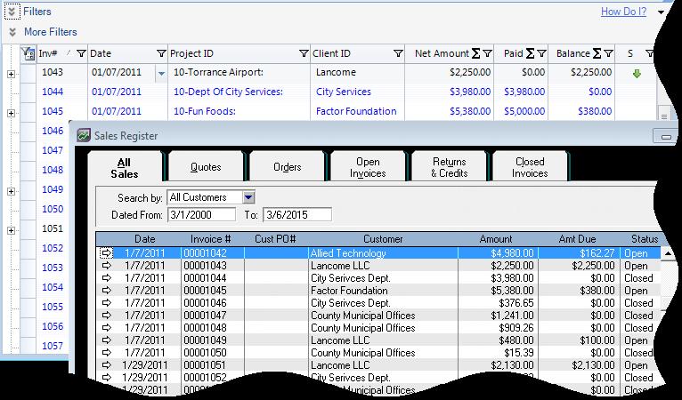 Quick Check 6. Checking Invoices Repeat the above process for invoices. Use the Detailed Checking or Summary Checking method.