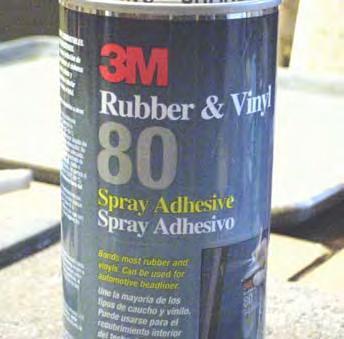 (A) Paint concrete with appropriate adhesive (3M- 2141, Bostik 1142, Scotch Grip 1357, 3M Spray Adhesive