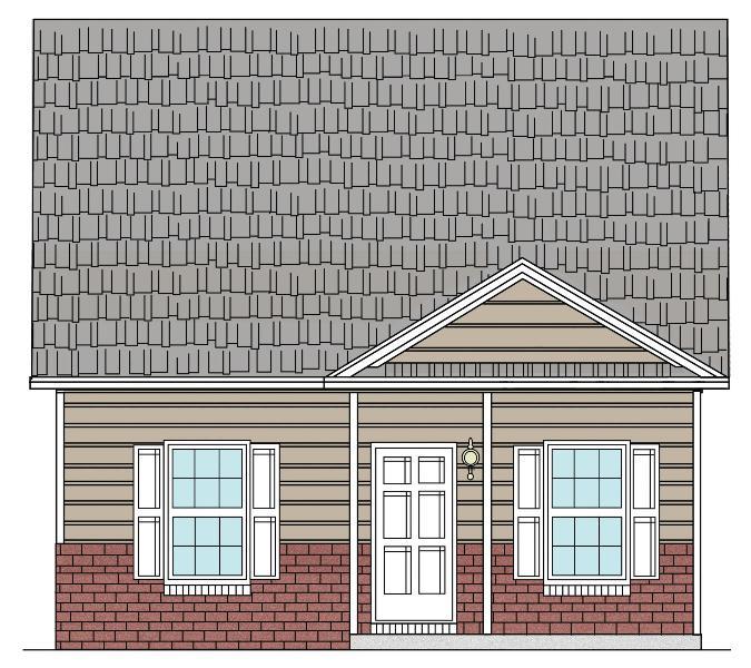 PAULA Front Elevation First Floor Square Feet 1125 Second Floor Square Feet 253 Porch Square Feet 41 Storage