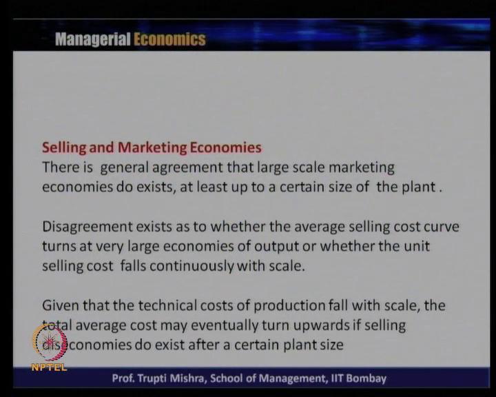 (Refer Slide Time: 54:45) If you look at there is a general agreement that large scale marketing in case of generally the large scale marketing economy