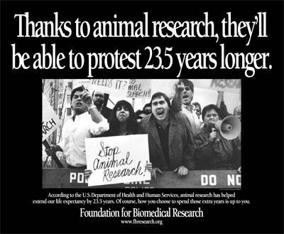 ... the use of animals in scientific testing has always