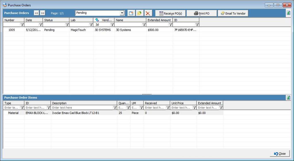 Purchase Orders (Tools > > Purchase Orders) The Purchase Orders module is used to manage all inventory purchase orders.