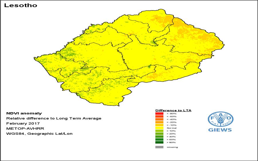 Country Emergency Situation Update No. 05 3 the moisture content for crops. The highlands and foothills benefited from a higher amount of rainfalls compared to the lowlands.