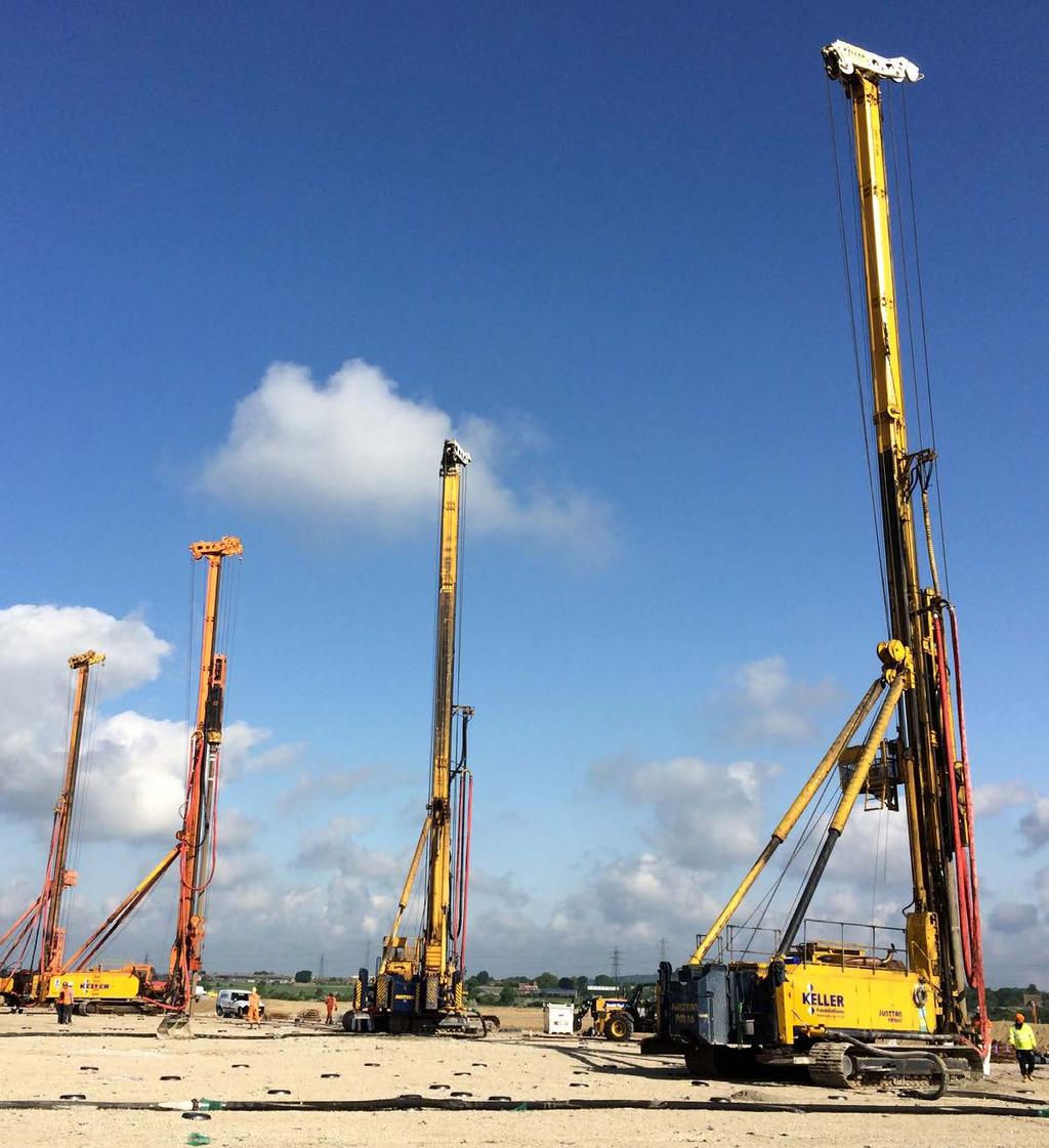 Where loads are high or spoil is not an issue, we can install large diameter piles, bored piles and diaphragm walls using a fleet of the most modern instrumented rigs.