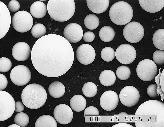 (b) Nickel-based superalloy (Udimet 700) powder particles made by the