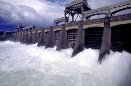 Economics of Scale: A good example is a hydroelectric plant, which generates electricity from a dam on a river.