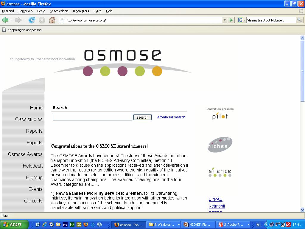 OSMOSE Portal on Urban