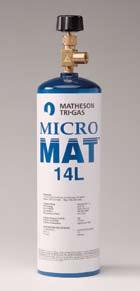 Nitrogen MicroMAT -10 G0423 Argon 99.995% MicroMAT -14 M7003 Carbon Dioxide 99.