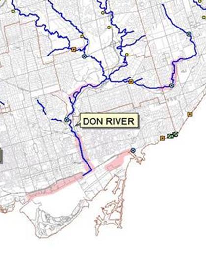 Lower Don River and Central Waterfront Original focus of