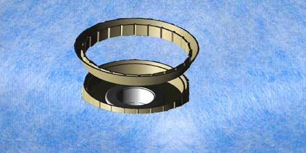 Gasket Clamp Drain Adapter Flange NOTE: Do not allow the solvent cement to come into contact with the membrane Gasket Membrane Step 22 Begin the application of the liquid waterproofing membrane.