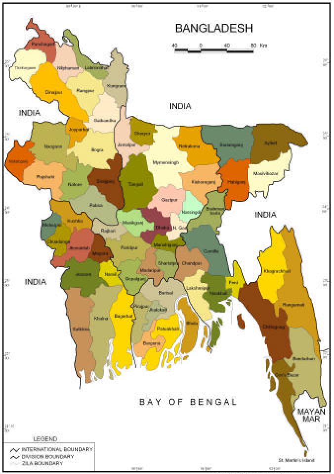 Bangladesh Total area 147,570 sq. km Population: 139.