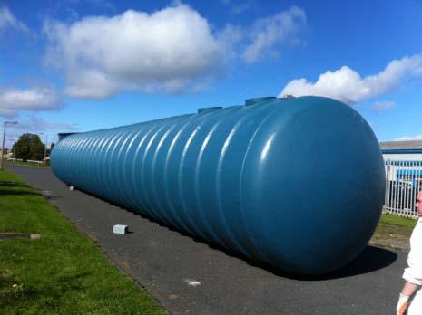 The tank material is chosen to suit site specific requirements.