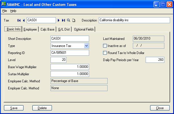Step 14. Set Up Local and Other Custom Taxes Step 14.