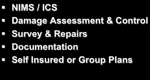 EMERGENCY RESPONSE NIMS / ICS Damage Assessment & Control Survey &