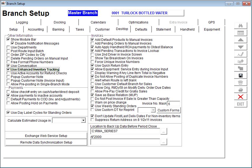 Inventory Setup Items Prior to getting started, there are a handful of steps that you will need to follow in order to successfully set up inventory management in Route Manager: 1.