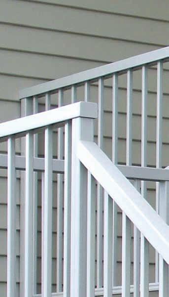 OPTIONS HANDRAIL DESIGNS RECTANGULAR CLASSIC ROUND ELLIPTICAL INTERLINKING RAIL HANDRAIL BRACKET WATERPROOF/FLOATING DECKS A specially designed fixing bracket is used for the installation of Viking