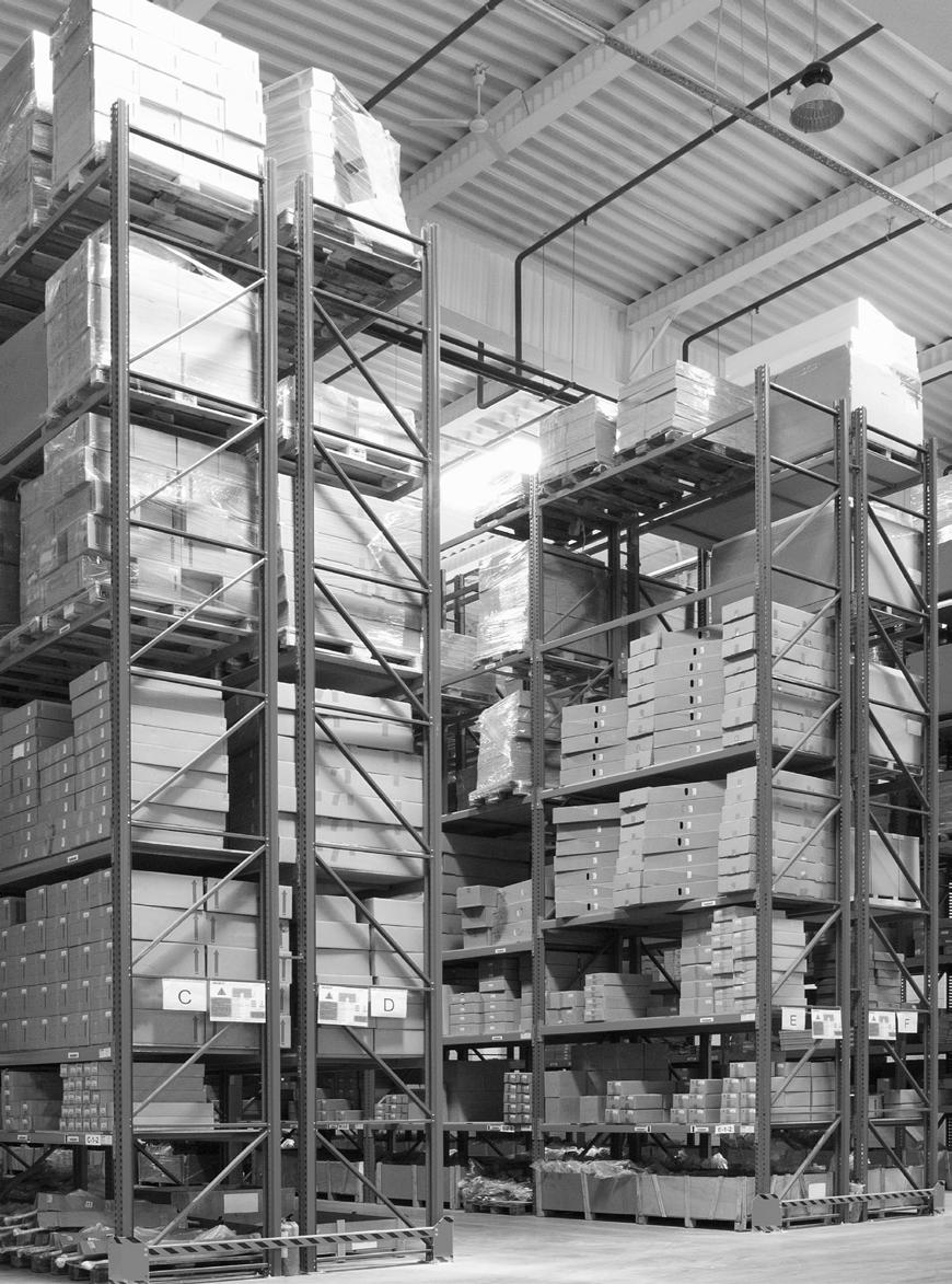 STORAGE SYSTEMS Shelving 200 Storage Containers 203 Hospitality & Medical Storage 204 Pallet Racking Pallet Racking