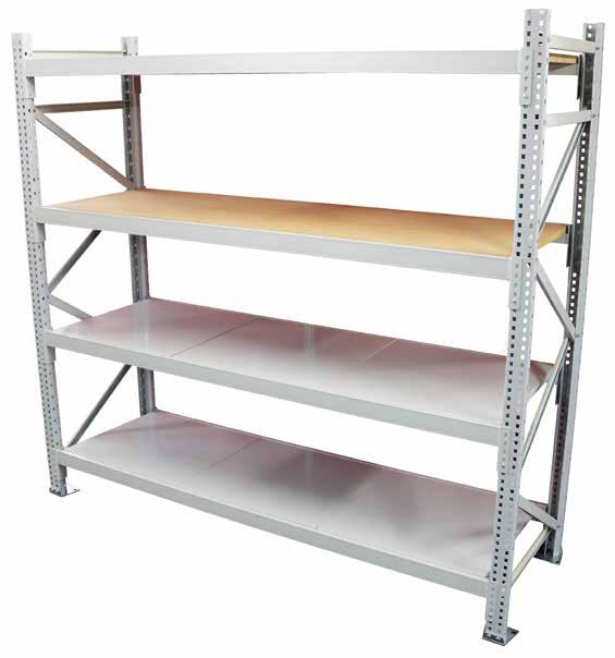 ULTISPAN MK-II The ultimate in small parts and carton storage! This powder coated longspan shelving looks smart, is strong and is very easy to assemble.