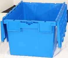 35kg STACKING CAP 240kg 210kg SECURITY CRATE 100% impact resistant Acid, alkali and oil proof Can be used in temperatures ranging from -25 C ~ 60 C Ideal