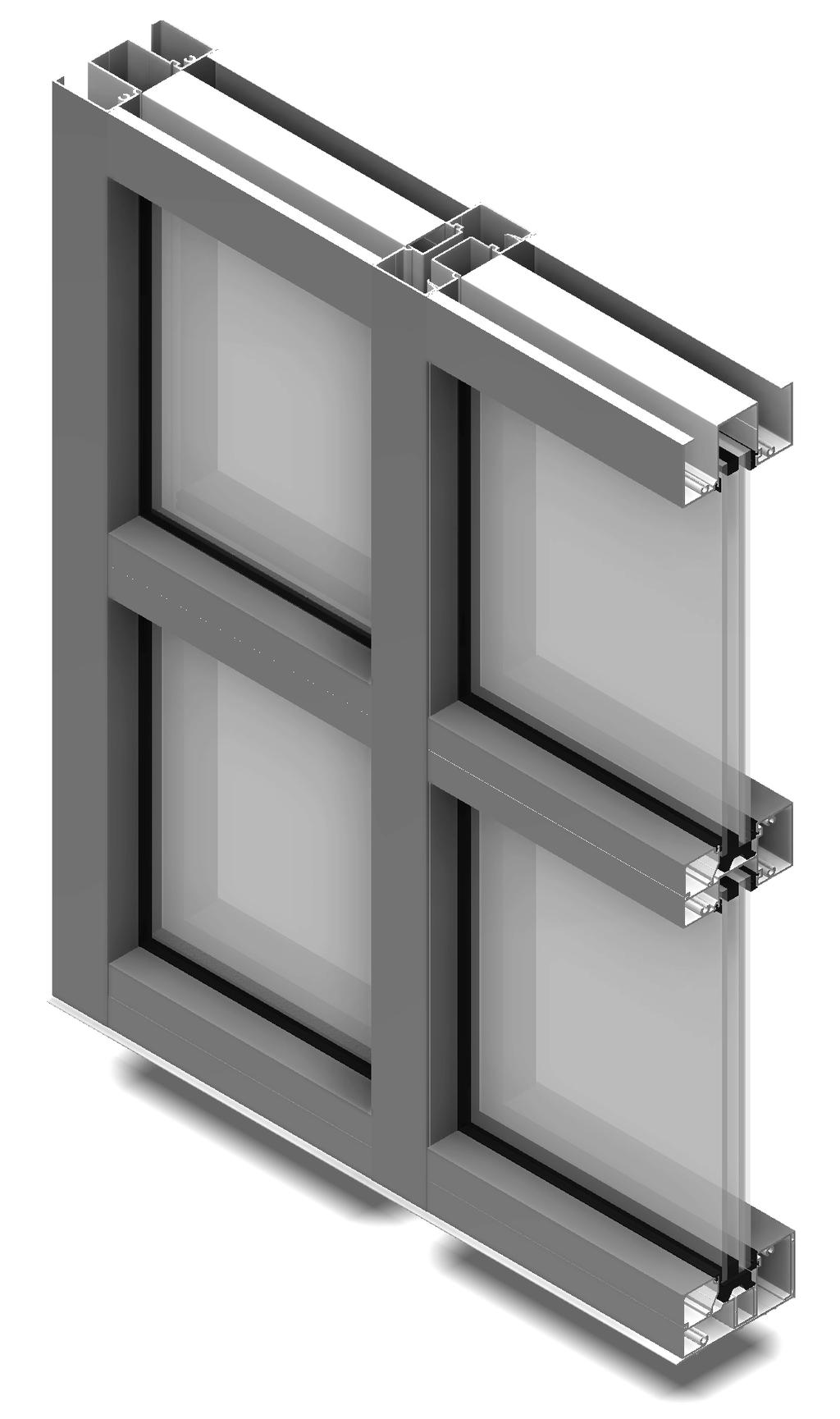 FL550 21/2 x5 System Description Series FL550 is a non-thermal 21/2 x 5 high-performance storefront system designed to accept 15/16 insulated laminated glass.