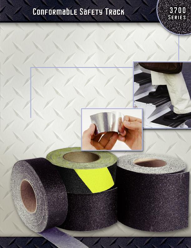 Available in Black or Gray from 1 to 48 rolls Jessup Conformable Safety Track is a foil backed, non-slip tape designed for applications that require adhesion to irregular surfaces.