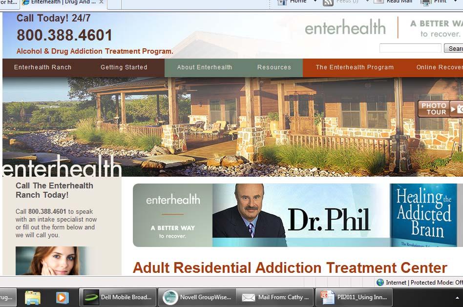 Benefit = Addiction treatment Branding = Famous bookwriting Medical Director