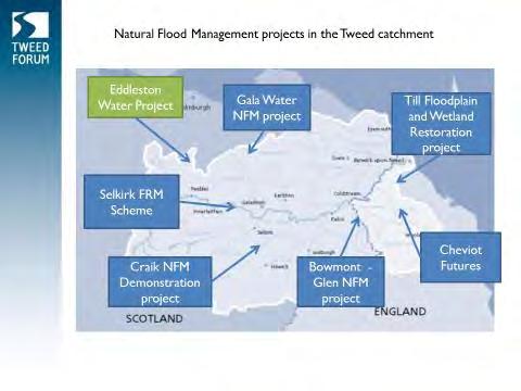 Eddleston Water subcatchment of Tweed 69 sq kms Tweed length: 156 kms