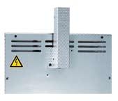 between different base plates and collecting pans for protection of the furnace and easy loading (for models L, LT,