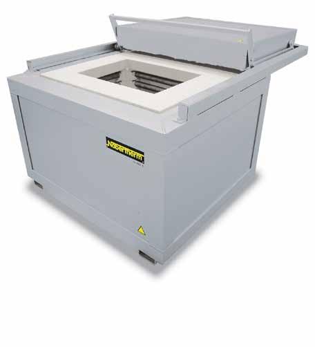 Assay Furnaces N 110/HS with optional base frame on castors Pit-type furnace S 73/HS, with rolling lid for bigger charges in crucibles N 110/HS The N 110/HS furnace is especially used for the assay
