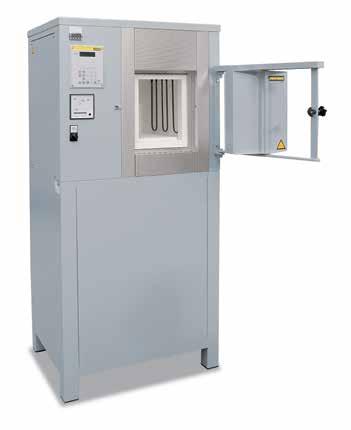 manual reset for product and furnace protection Furnace chamber lined with first-class, durable fiber material Special ceiling construction with high durability