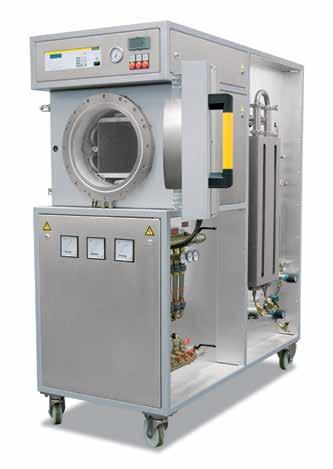 Hot-Wall Retort Furnaces up to 1100 C NR 75/06 with automatic gas injection and touch panel H 3700 NR 17/06 with gas supply system NRA 17/06 - NRA 1000/11 These gas tight retort furnaces are equipped
