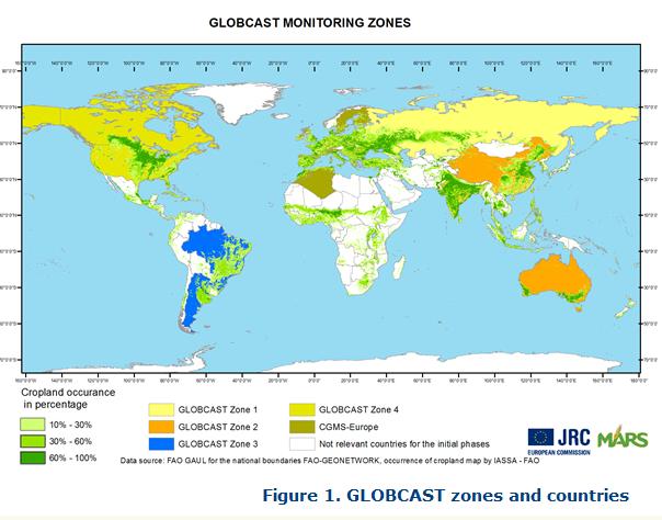 GLOBCAST EU Brazil Sectorial Dialogues The GLOBCAST project aims to expand the results of MARS (Monitoring Agricultural Resources) related to estimates agricultural productivity system MCYFS (MARS