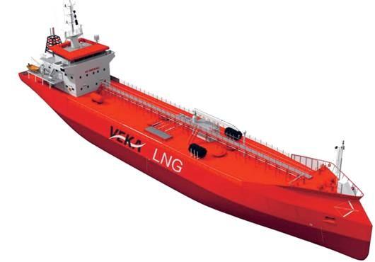 Small scale LNG carriers, micro size for bunkering, inland navigation and