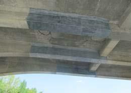 As previously stated, an additional beam (Girder 3) over the right lane of the Bluegrass Parkway had concrete damage due to cracks.