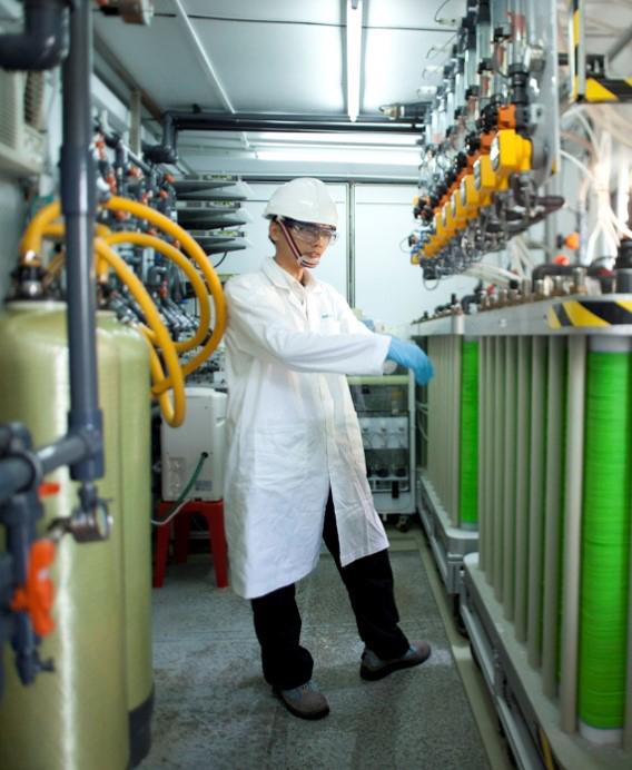 NEXED EDR Technology Development Background Evoqua Electrochemical Desalination Project began as a technology development endeavor through funding from Singapore government agencies EWI (of PUB) and