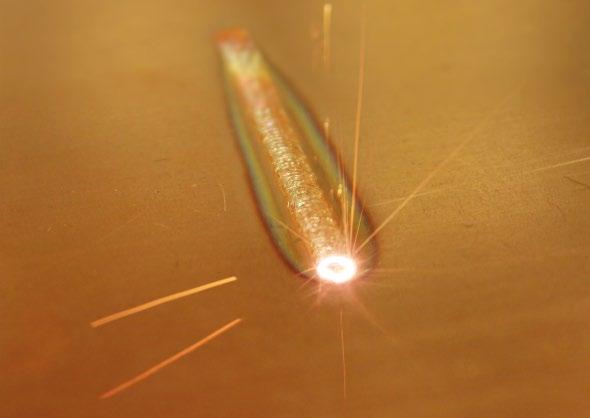 Copper Welding with High-Brightness Fiber Lasers Process stabilization by high dynamic beam deflection Michael Grupp and Nils Reinermann The consumer electronics and automotive industry are the