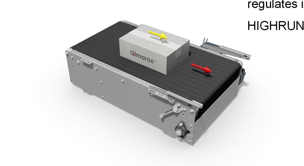 QIMAROX PALLETISERS HIGHRUNNER MK7 - CONFIGURATION Metering conveyor Separates products and