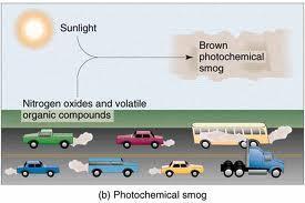 The primary components of gray smog (also known as industrial smog) are soot (particulates)