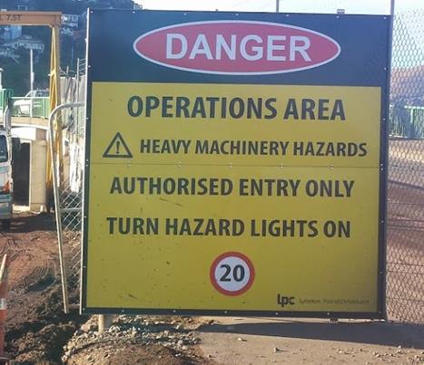 Any visitors entering an operations area must report to the appropriate site office unless told otherwise beforehand.