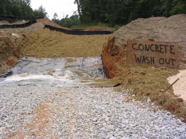 Example Concrete Wash Out Area