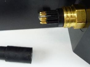 charging port, connect the directional hydrophone, and the optional RS-232 communications connector