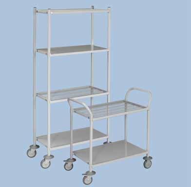 Fixed Shelving Units Modern, Sleek Appearance No exposed holes or raw edges. Sanitary Design Open wire surfaces minimize dust accumulation, allow free air circulation, and maximize visibility.