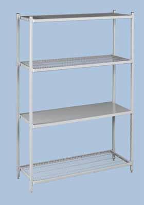 Fast Reconfiguration Our patented clip design allows shelves to be added, removed, or repositioned as quickly as your needs change without disturbing other shelving levels.