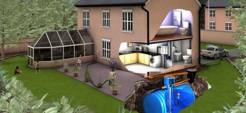 8.1 Introduction to the technology This case study covers both rainwater and grey water technologies in new build.