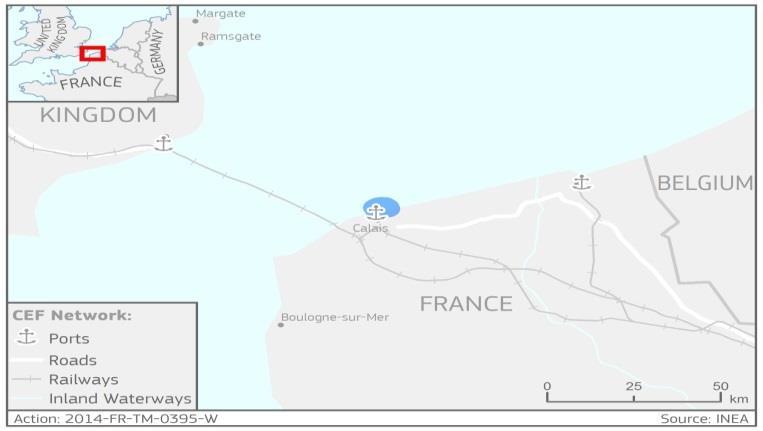 2014-FR-TM-0395-W "Calais Port 2015" example of Maritime Ports action EU contribution: 82,315,200 Total Budget: 411,576,000 MS: France Coordinator: Conseil Régional Hauts de France (siège de Région)