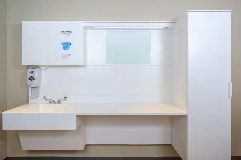 FUTRUS CASEWORK SYSTEMS The award winning Futrus Casework System is modular and designed for infection control, durability, and long-term value in any healthcare environment.