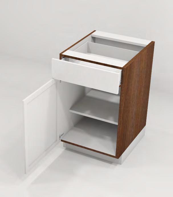 FUTRUS HYBRID CASEWORK SYSTEMS FUTRUS HYBRID CASEWORK SYSTEM CONSTRUCTION The Futrus Hybrid Casework System features seamless door and drawer face elements made of DuPont Corian solid surface with a